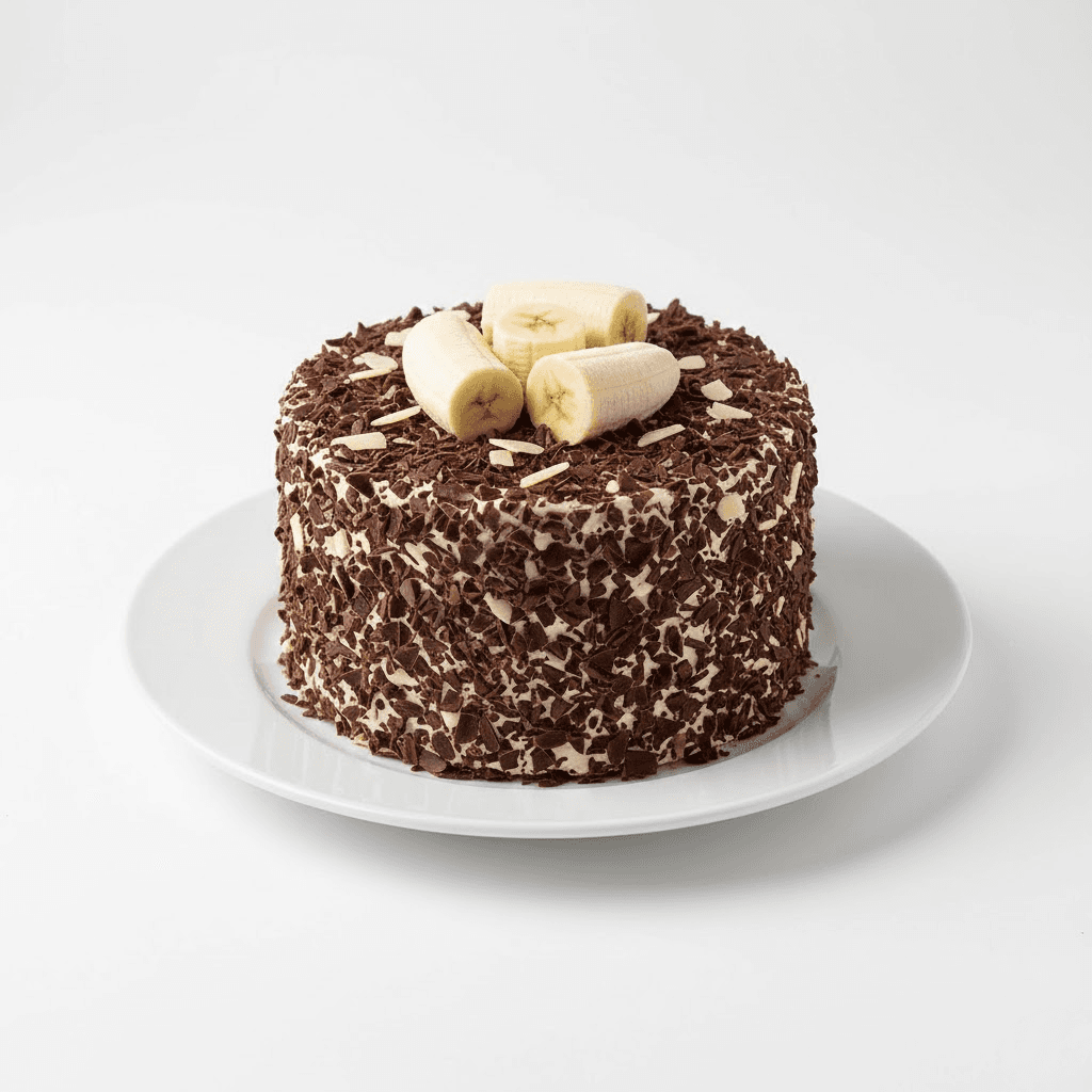 Muzlu Profiterol Soslu Yaş Pasta (4-6 Kişilik)